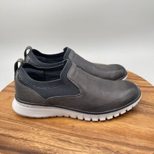 Mark Nason Shoes Mens Size 8.5 Black Leather Slip On Sneaker Casual Sneakers